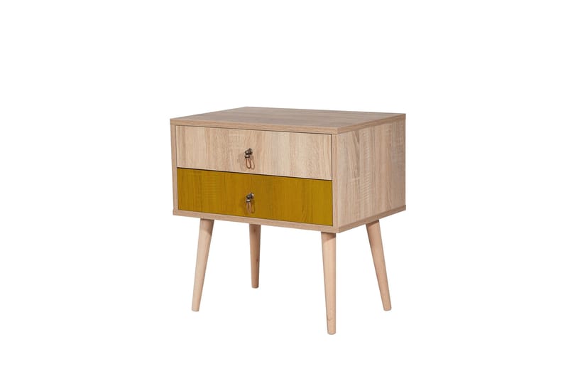 Bertoaria Nattbord 60x40 cm Brun, Hanah Home