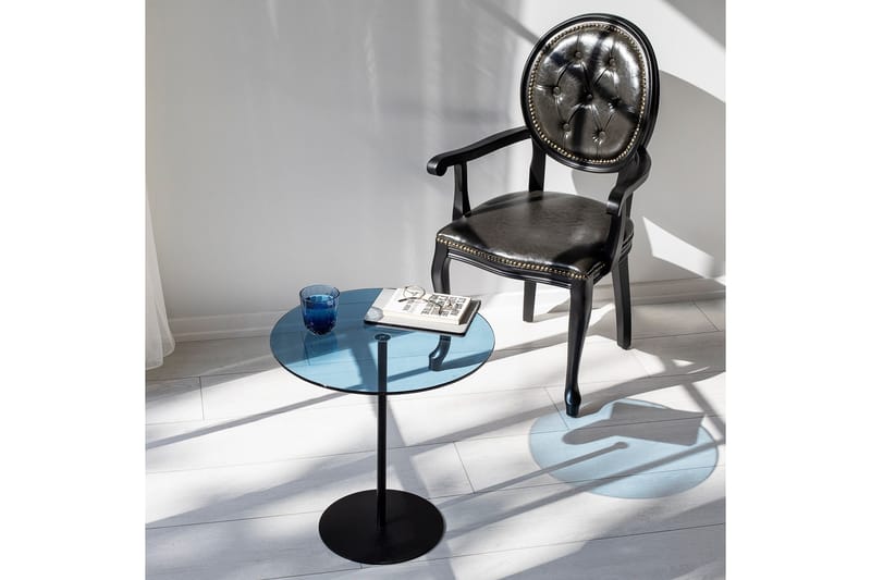 Chill-Out Sidebord 50x50 cm Svart/Blå - Hanah Home - Møbler - Bord - Avlastningsbord & sidobord - Brettbord og småbord