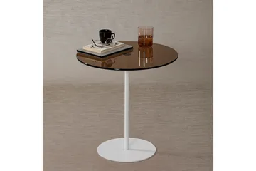 Chill-Out Sidebord 50x50 cm Hvit/Bronse - Hanah Home - Møbler - Bord - Avlastningsbord & sidobord - Brettbord og småbord