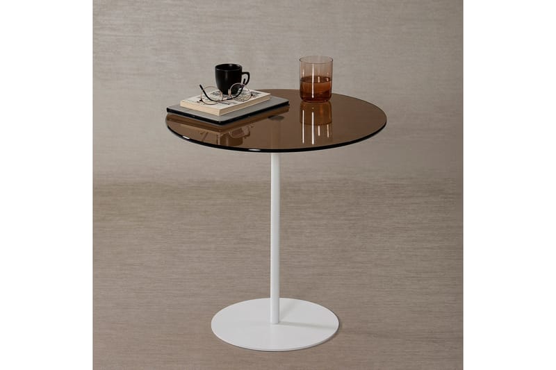 Chill-Out Sidebord 50x50 cm Hvit/Bronse - Hanah Home - Møbler - Bord - Avlastningsbord & sidobord - Brettbord og småbord