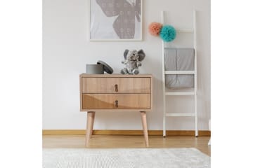 Bertoaria Nattbord 60x40 cm Brun - Hanah Home - Møbler - Bord - Avlastningsbord & sidobord - Sengebord & nattbord