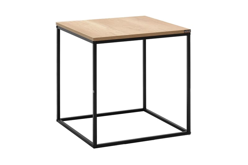 Ajmit Sidebord 50x52 cm Brun/Svart - Hanah Home - Møbler - Bord - Avlastningsbord & sidobord - Brettbord og småbord