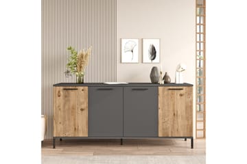 Jagmal Konsollbord 160x71,8 cm Antrasitt/Brun - Hanah Home - Møbler - Bord - Avlastningsbord & sidobord - Konsollbord & gangbord