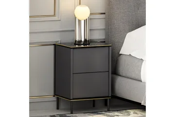 Imaj Nattbord 40x35 cm Antrasitt - Hanah Home - Møbler - Bord - Avlastningsbord & sidobord - Sengebord & nattbord
