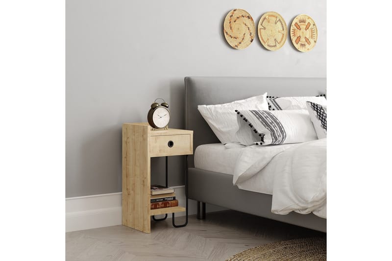 Sirius Nattbord 32x30 cm Lysbrun - Hanah Home - Møbler - Bord - Avlastningsbord & sidobord - Sengebord & nattbord