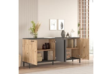 Jagmal Konsollbord 160x71,8 cm Antrasitt/Brun - Hanah Home - Møbler - Bord - Avlastningsbord & sidobord - Konsollbord & gangbord