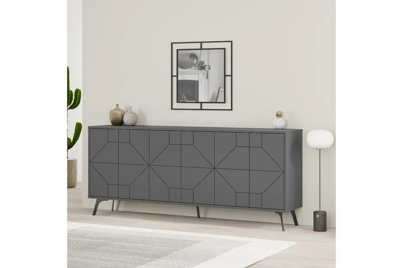 Dune Konsollbord 183,8x77,4 cm Antrasitt - Hanah Home - Møbler - Bord - Avlastningsbord & sidobord - Konsollbord & gangbord