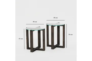 Liepene Sidebord 45x40 cm Svart - Hanah Home - Møbler - Bord - Avlastningsbord & sidobord - Brettbord og småbord