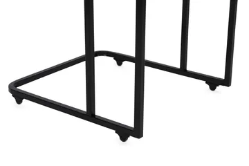 Nagako Sett med Bord Hvit/Svart - Hanah Home - Møbler - Bord - Avlastningsbord & sidobord - Settbord