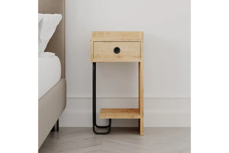 Sirius Nattbord 32x30 cm Lysbrun - Hanah Home - Møbler - Bord - Avlastningsbord & sidobord - Sengebord & nattbord