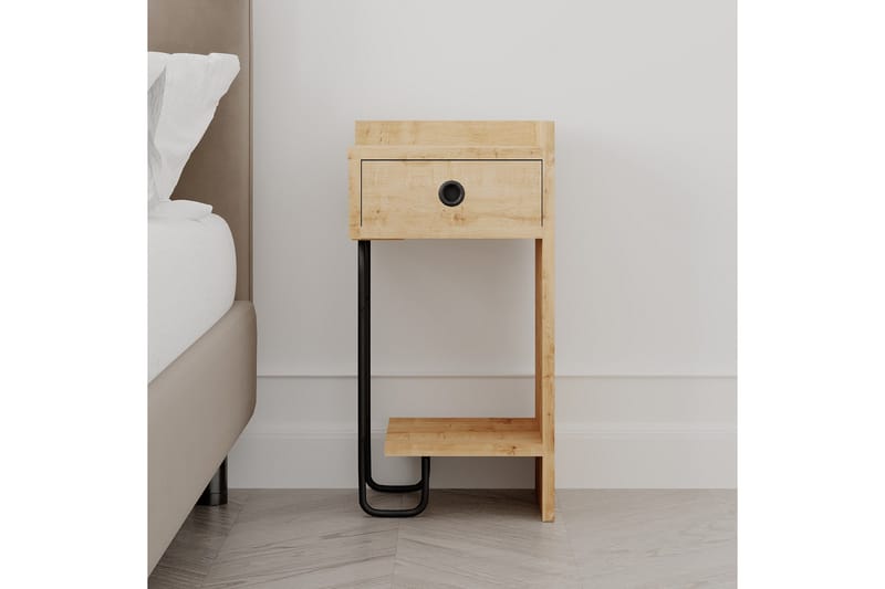 Sirius Nattbord 32x30 cm Lysbrun - Hanah Home - Møbler - Bord - Avlastningsbord & sidobord - Sengebord & nattbord