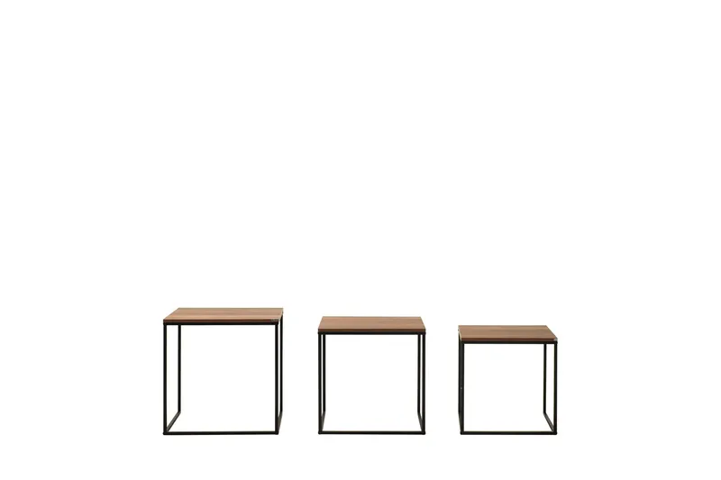 Ajmit Satsbord Brun - Hanah Home - Møbler - Bord - Avlastningsbord & sidobord - Settbord