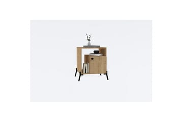 Abadan Nattbord 50 cm - Eik/Sort - Møbler - Bord - Avlastningsbord & sidobord - Sengebord & nattbord