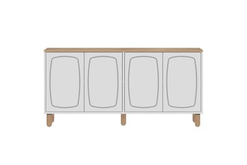 Adrin Konsollbord 150 cm - Eik/Hvit - Møbler - Bord - Avlastningsbord & sidobord - Konsollbord & gangbord