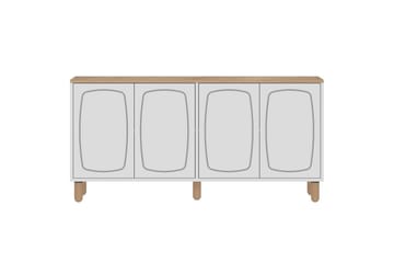 Adrin Konsollbord 150 cm - Eik/Hvit - Møbler - Bord - Avlastningsbord & sidobord - Konsollbord & gangbord