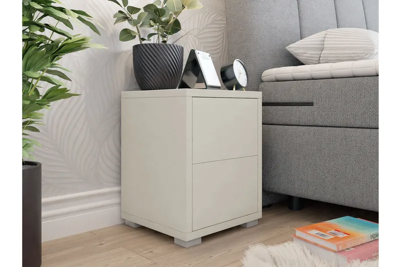 Agawal Nattbord 30 cm - Beige - Møbler - Bord - Avlastningsbord & sidobord - Sengebord & nattbord