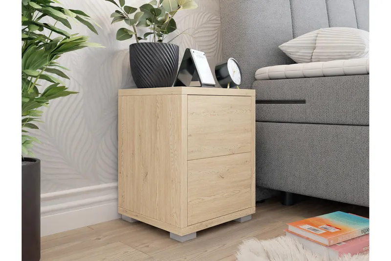 Agawal Sängbord 30 cm - Brun - Møbler - Bord - Avlastningsbord & sidobord - Sengebord & nattbord