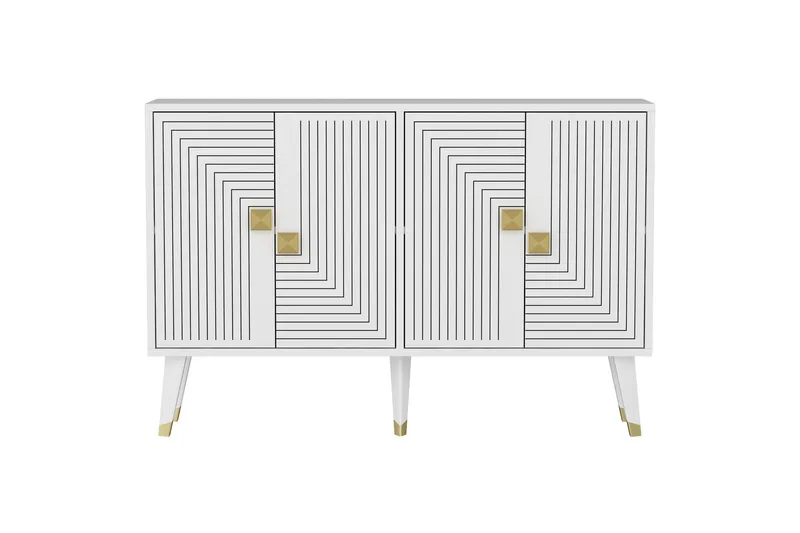 Ahart Konsollbord 120 cm - Hvit - Oppbevaring - Oppbevaringsmøbler - Sideboard & skjenk