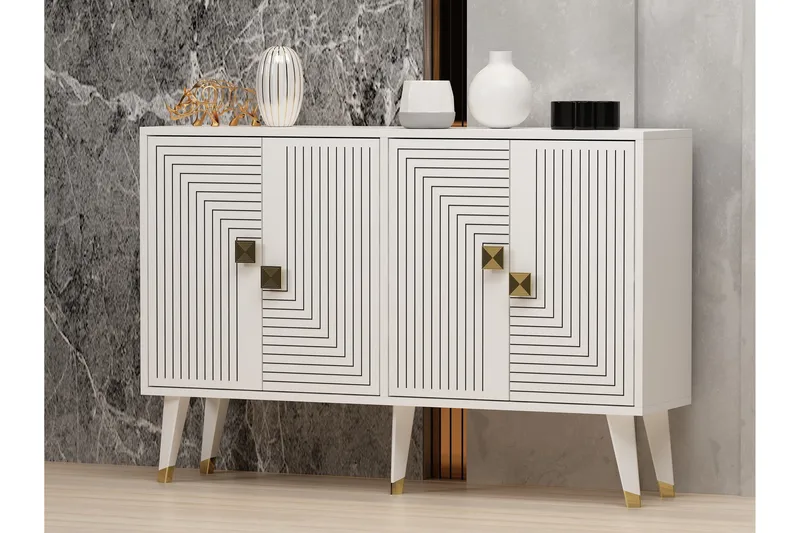 Ahart Konsollbord 120 cm - Hvit - Oppbevaring - Oppbevaringsmøbler - Sideboard & skjenk