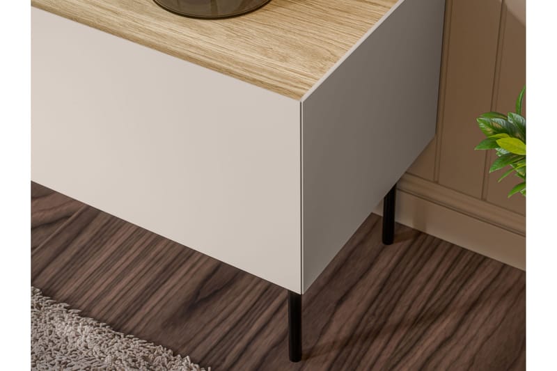 Akie Nattbord 40 cm - Beige - Møbler - Bord - Avlastningsbord & sidobord - Sengebord & nattbord