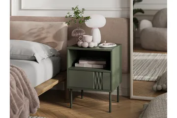 Akiko Nattbord 44 cm - Grønn - Møbler - Bord - Avlastningsbord & sidobord - Sengebord & nattbord