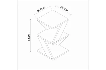 Albeni Sidebord 29,6 cm - Svart/Eik - Møbler - Bord - Avlastningsbord & sidobord - Brettbord og småbord