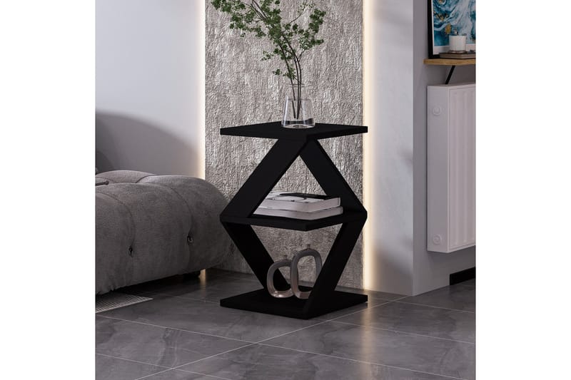 Albeni Sidebord 29,6 cm - Svart/Eik - Møbler - Bord - Avlastningsbord & sidobord - Brettbord og småbord