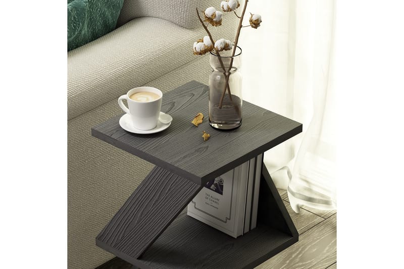 Albeni Sidebord 29,6 cm - Svart/Natur - Møbler - Bord - Avlastningsbord & sidobord - Brettbord og småbord