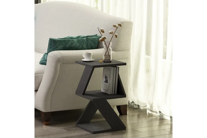 Albeni Sidebord 29,6 cm - Svart/Natur - Møbler - Bord - Avlastningsbord & sidobord - Brettbord og småbord