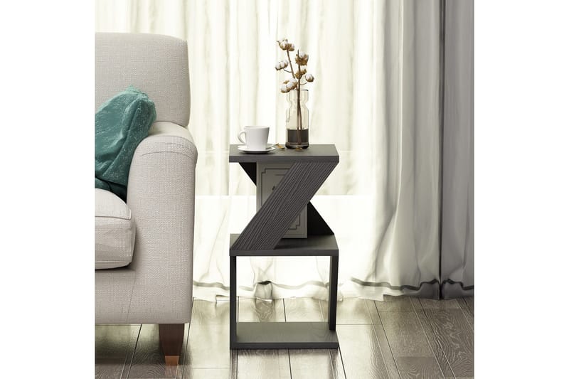 Albeni Sidebord 29,6 cm - Svart/Natur - Møbler - Bord - Avlastningsbord & sidobord - Brettbord og småbord