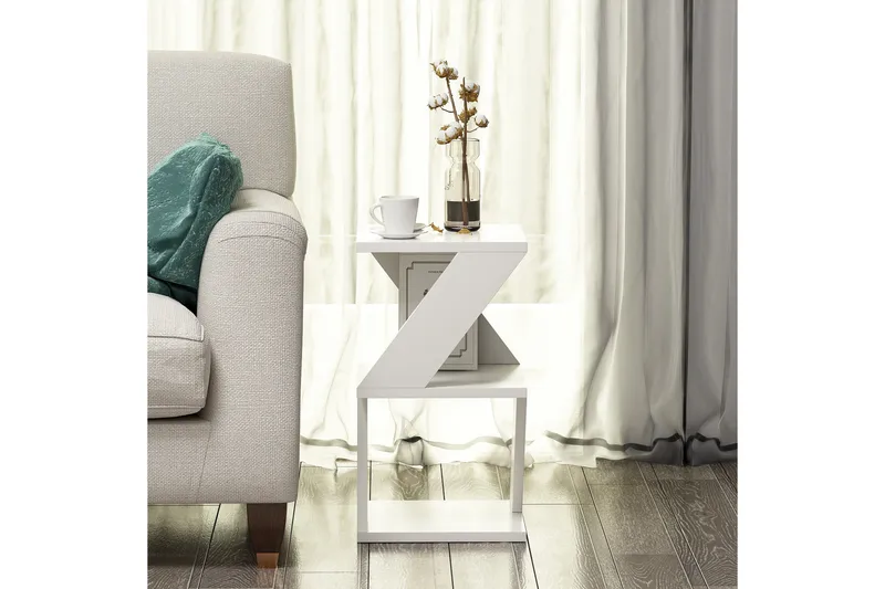 Albeni Sidebord 30 cm - Hvit - Møbler - Bord - Avlastningsbord & sidobord - Brettbord og småbord