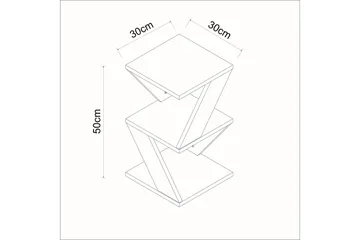 Albeni Sidebord 30 cm - Hvit - Møbler - Bord - Avlastningsbord & sidobord - Lampebord & sidebord