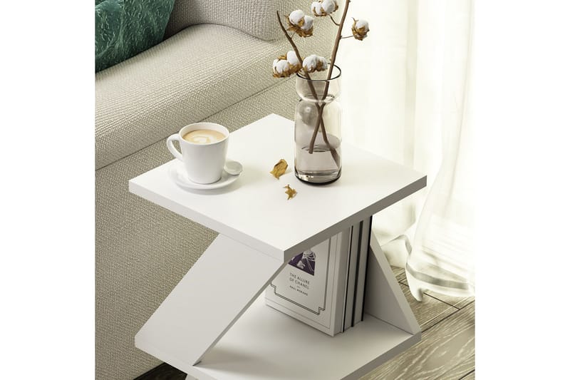 Albeni Sidebord 30 cm - Hvit - Møbler - Bord - Avlastningsbord & sidobord - Brettbord og småbord