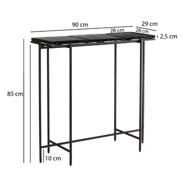 Alena konsollbord 90 cm - Svart - Møbler - Bord - Avlastningsbord & sidobord - Konsollbord & gangbord