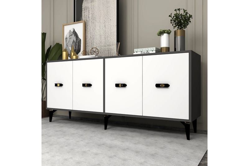 Algeria Konsollbord 180 cm - Antrasitt/Hvit - Møbler - Bord - Avlastningsbord & sidobord - Konsollbord & gangbord