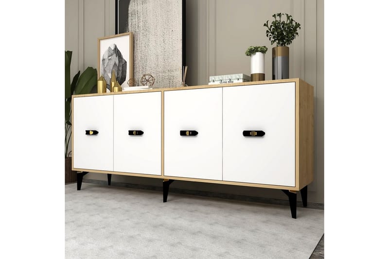 Algeria Konsollbord 180 cm - Eik/Hvit - Møbler - Bord - Avlastningsbord & sidobord - Konsollbord & gangbord