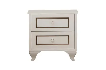 Alwen Nattbord 45 cm - Matt Hvit - Møbler - Bord - Avlastningsbord & sidobord - Sengebord & nattbord