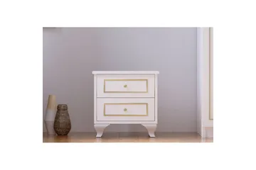 Alwen Nattbord 45 cm - Matt Hvit - Møbler - Bord - Avlastningsbord & sidobord - Sengebord & nattbord