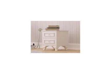 Alwen Nattbord 45 cm - Matt Hvit - Møbler - Bord - Avlastningsbord & sidobord - Sengebord & nattbord