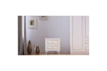 Alwen Nattbord 45 cm - Matt Hvit - Møbler - Bord - Avlastningsbord & sidobord - Sengebord & nattbord