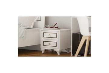 Alwen Nattbord 45 cm - Matt Hvit - Møbler - Bord - Avlastningsbord & sidobord - Sengebord & nattbord