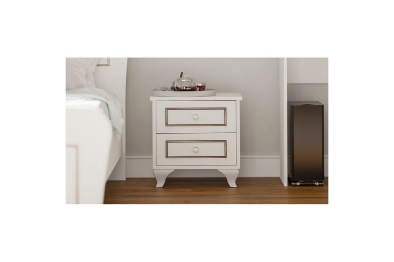 Alwen Nattbord 45 cm - Matt Hvit - Møbler - Bord - Avlastningsbord & sidobord - Sengebord & nattbord