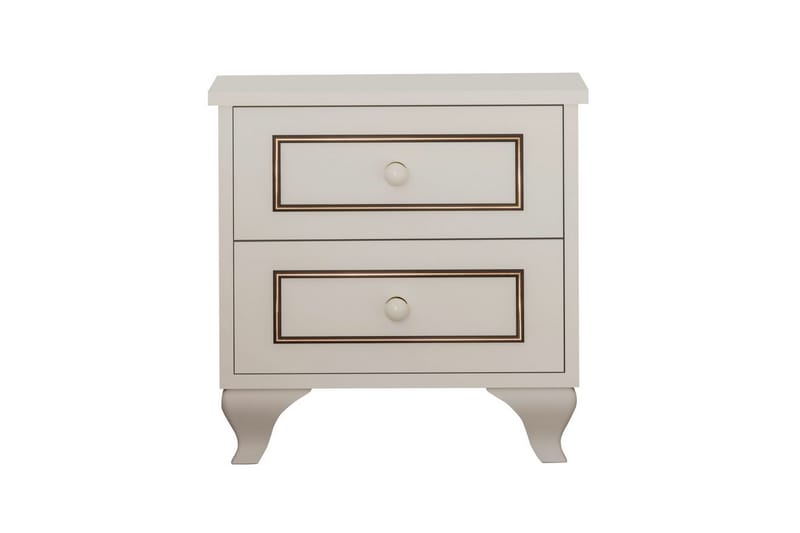 Alwen Nattbord 45 cm - Matt Hvit - Møbler - Bord - Avlastningsbord & sidobord - Sengebord & nattbord