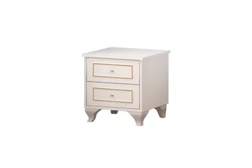 Alwen Nattbord 45 cm - Matt Hvit - Møbler - Bord - Avlastningsbord & sidobord - Sengebord & nattbord