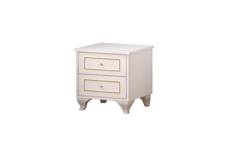 Alwen Nattbord 45 cm - Matt Hvit - Møbler - Bord - Avlastningsbord & sidobord - Sengebord & nattbord