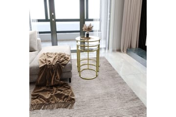 Alyasmin Settbord 34 cm - Gull/Gjennomsiktig - Møbler - Bord - Avlastningsbord & sidobord - Settbord