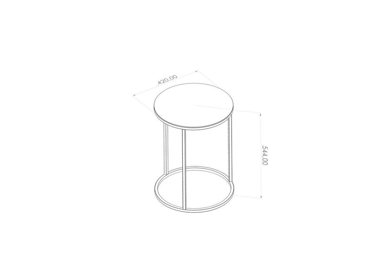 Alyasmin Sidebord 42 cm - Sort - Møbler - Bord - Avlastningsbord & sidobord - Lampebord & sidebord