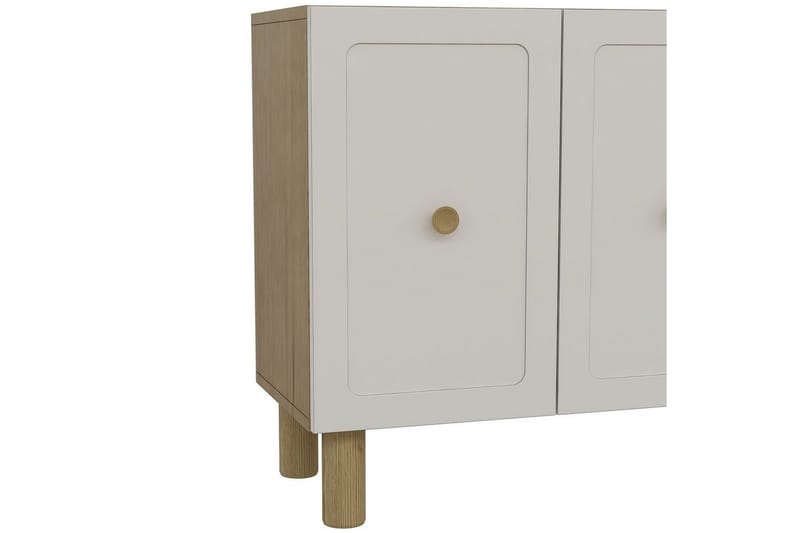 Amarinda Konsollbord 150 cm - Mellomfarget tre/Hvit - Møbler - Bord - Avlastningsbord & sidobord - Konsollbord & gangbord