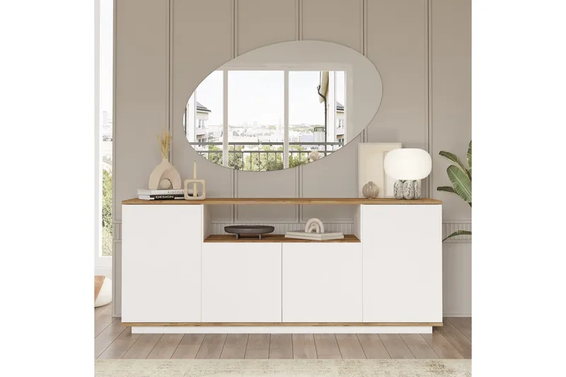 Anari Konsollbord 180 cm, Brun/Hvit