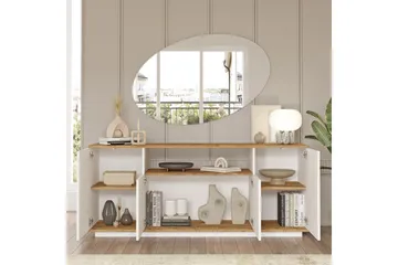 Anari Konsollbord 180 cm - Brun/Hvit - Oppbevaring - Oppbevaringsmøbler - Sideboard & skjenk